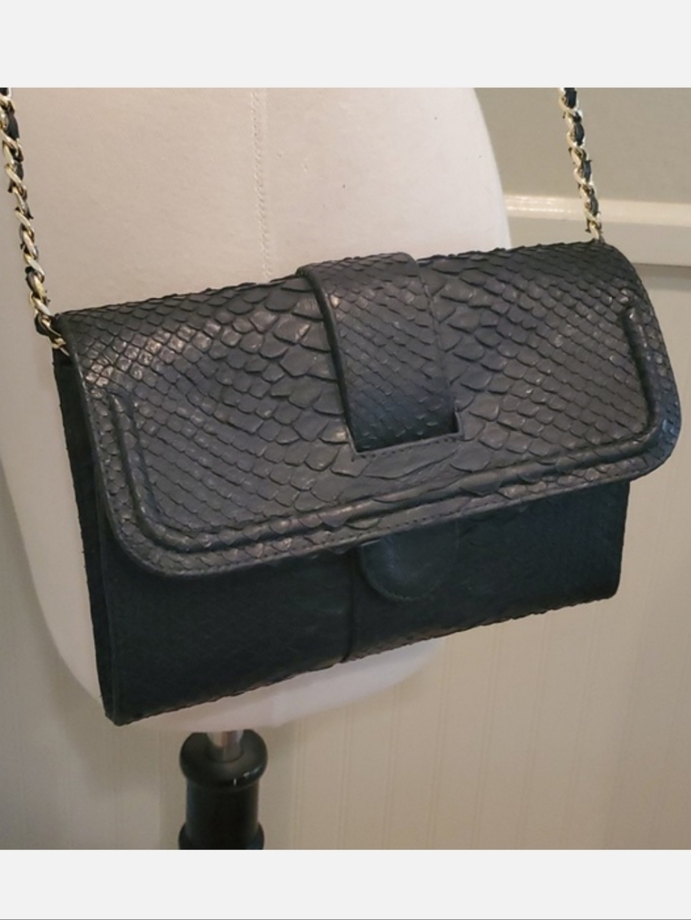 Like NEW Python skin Beirn clutch crossbody